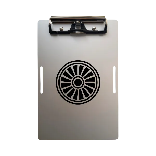 Aluminium-Klemmbrett A5 – Jet Engine
