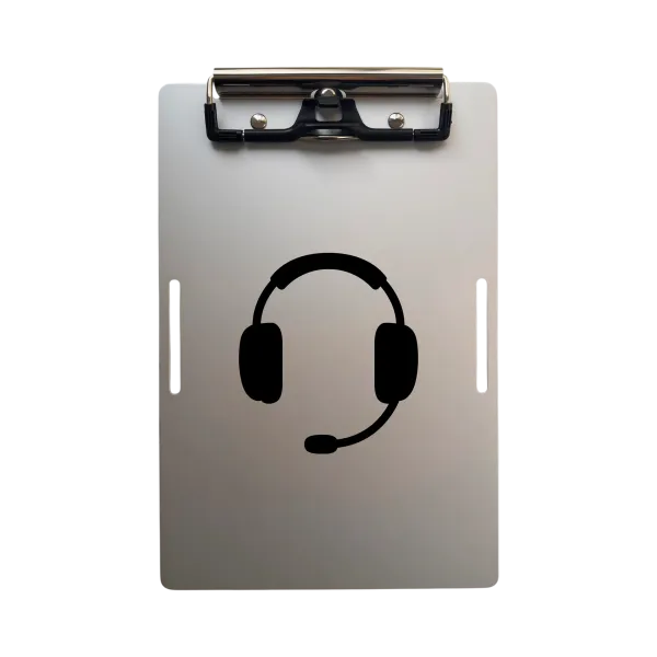 Aluminium-Klemmbrett A5 – Headset