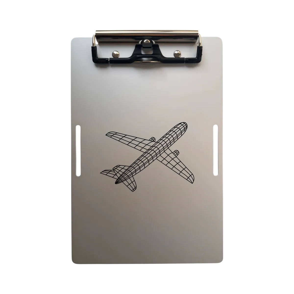 Aluminium Klemmbrett A5 – Wireframe Aircraft