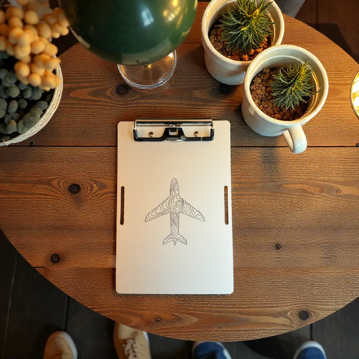 Aluminium Klemmbrett A5 – Topographic Aircraft