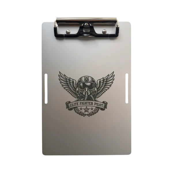 Aluminium-Klemmbrett A5 – Elite Fighter Pilot