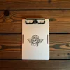 Aluminium Klemmbrett A5 Pilot Skull