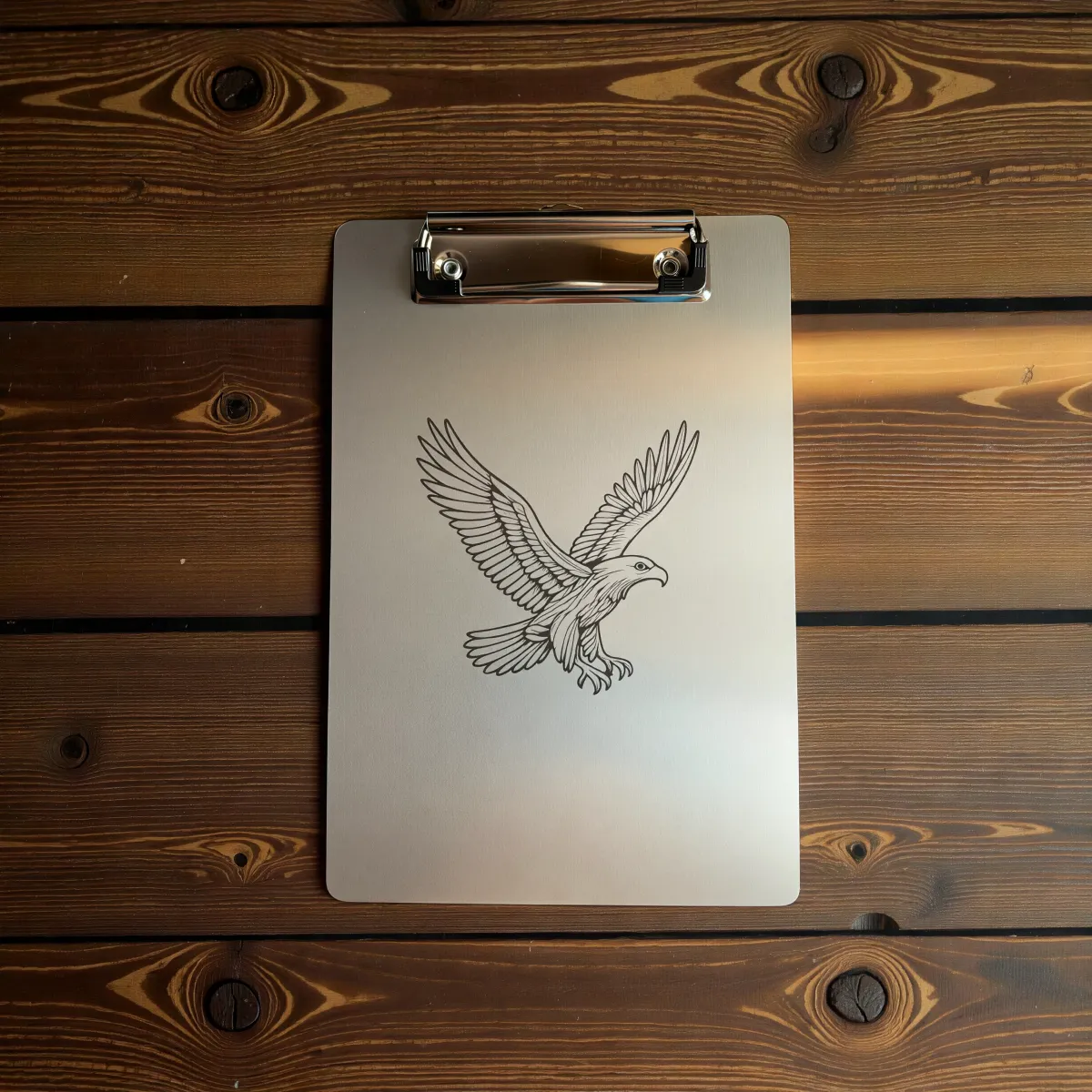 Aluminium Klemmbrett A5 "Eagle Flight"