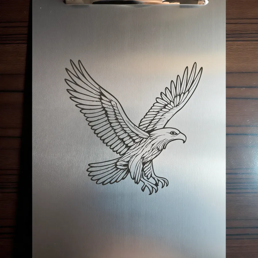 Aluminium-Klemmbrett A5 „Eagle Flight“