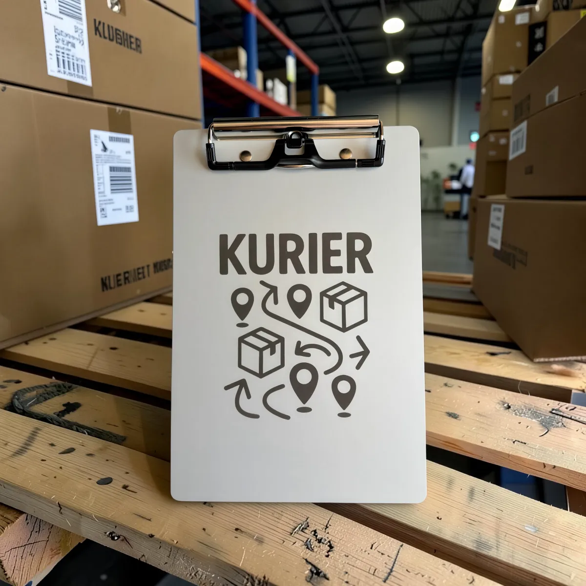 Aluminium Klemmbrett – Kurier Motiv – A4 A5 A6