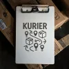 Aluminium Klemmbrett – Kurier Motiv – A4 A5 A6
