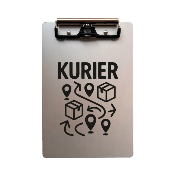 Aluminium-Klemmbrett A4/A5/A6 „Kurier“