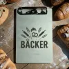 Clipboard in alluminio – Design Fornaio – A4 A5 A6