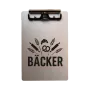 Aluminium Klemmbrett – Bäcker Motiv – A4 A5 A6