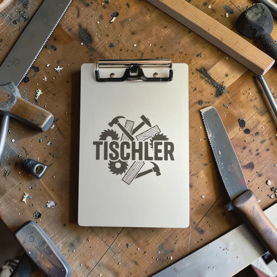 Aluminium-Klemmbrett A4/A5/A6 „Tischler“