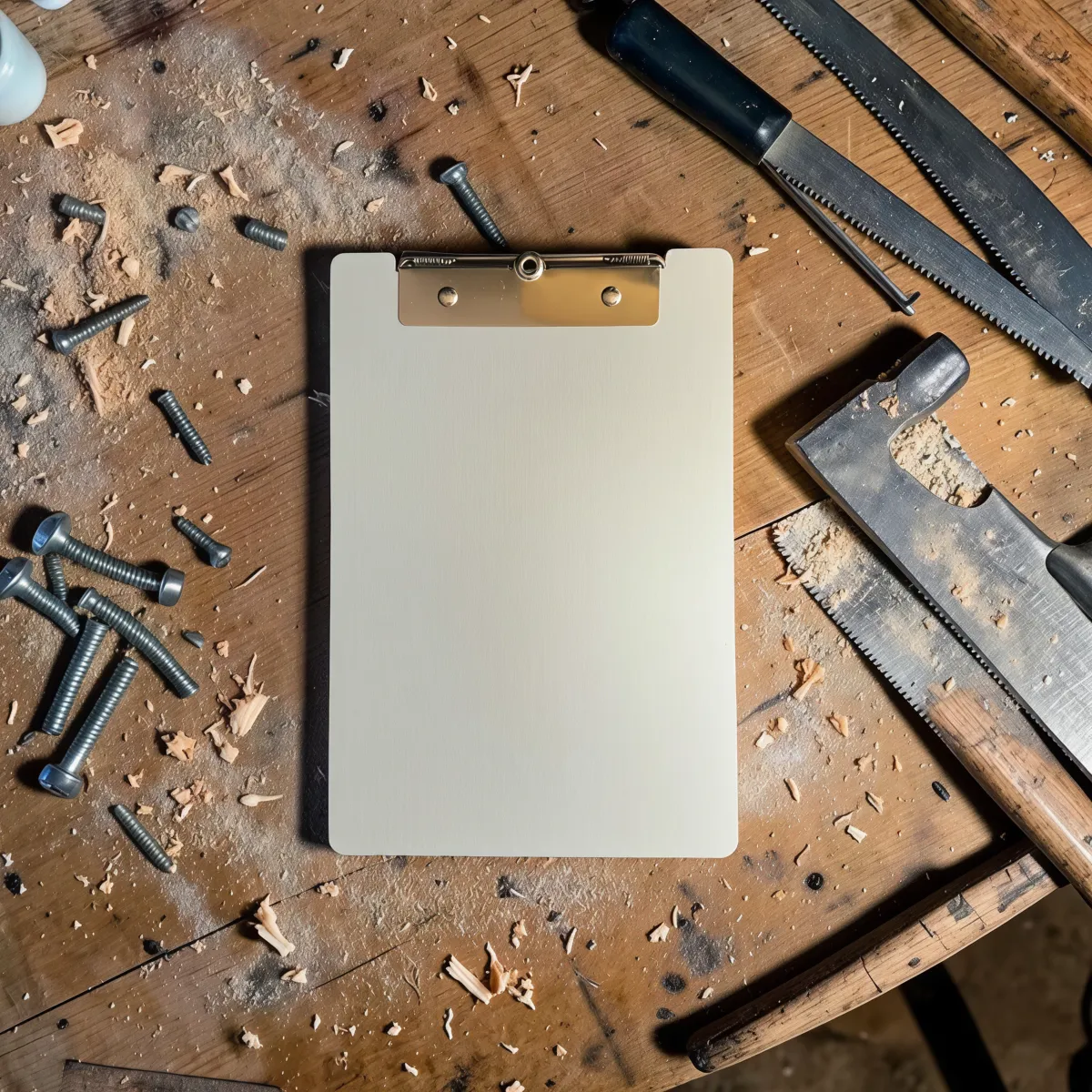 Aluminium Klemmbrett – Tischler Motiv – A4 A5 A6