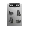 Porte-bloc en aluminium – Routine des chats – A4 A5 A6