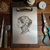 Aluminium-Klemmbrett A5 "Inner Rooms"