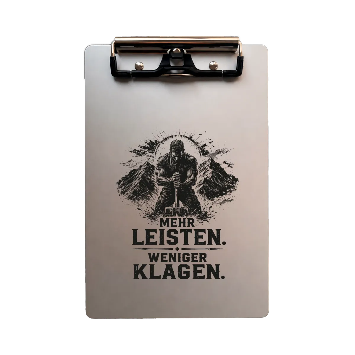 Clipboard en aluminium – Fais Plus Plains-Toi Moins – A4 A5 A6
