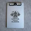 Clipboard en aluminium – Fais Plus Plains-Toi Moins – A4 A5 A6