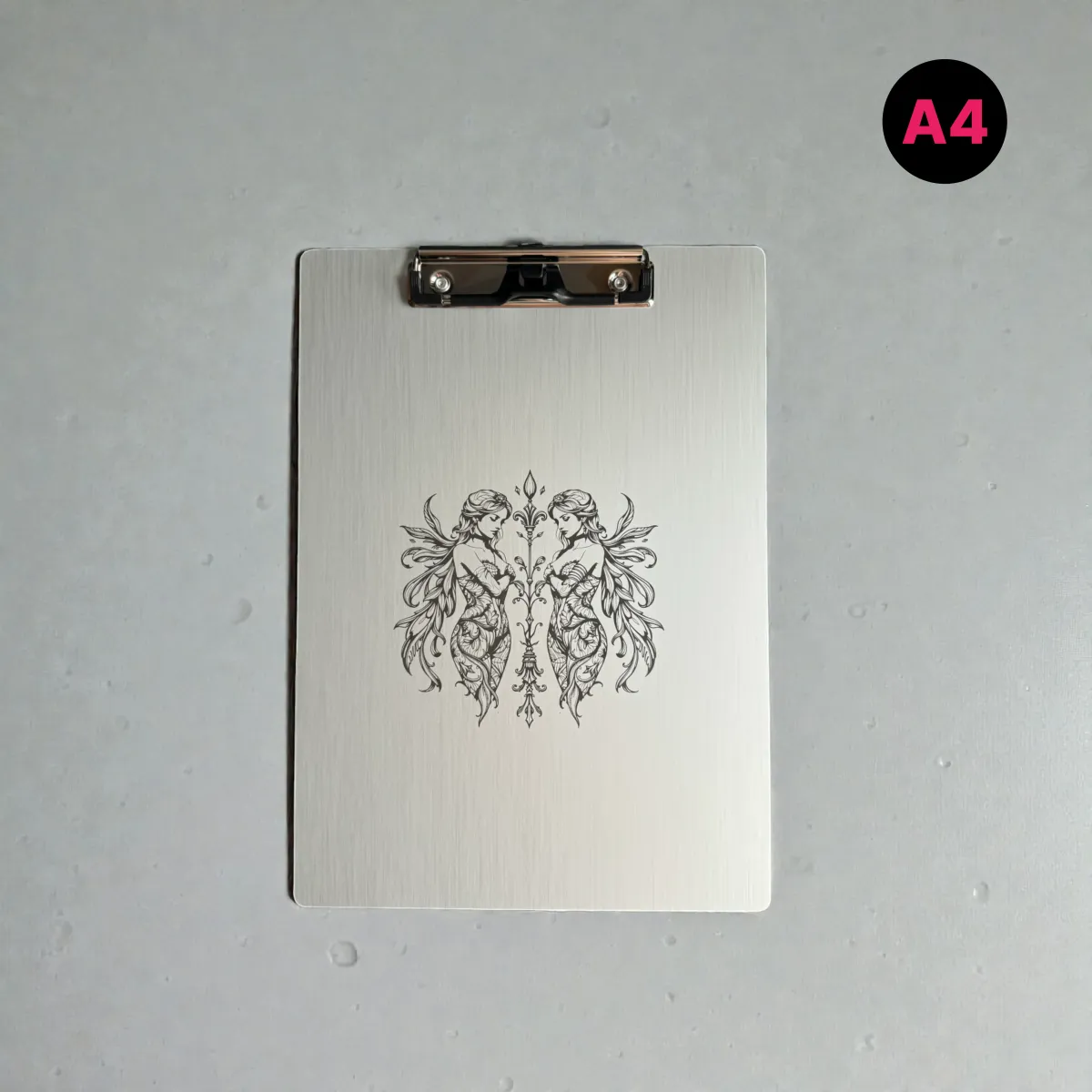 Aluminium Klemmbrett – Fantasy Elfen Motiv – A4 A5 A6
