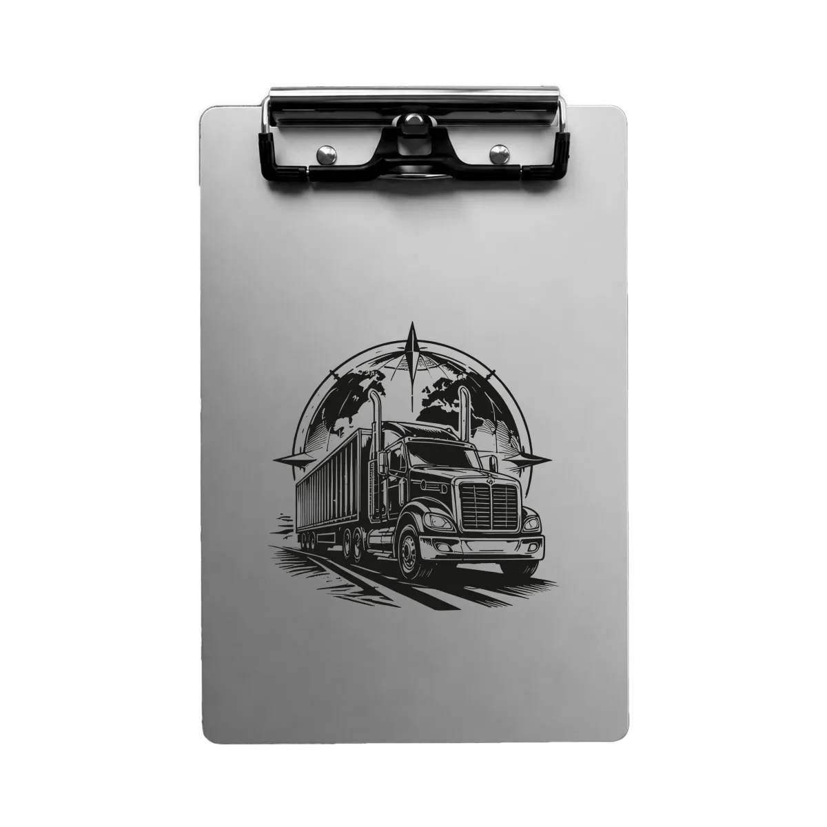 Aluminium Klemmbrett – LKW Fahrer Motiv – A4 A5 A6