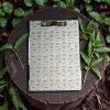 Aluminium Klemmbrett – Arbeiten Pattern Design – A4 A5 A6