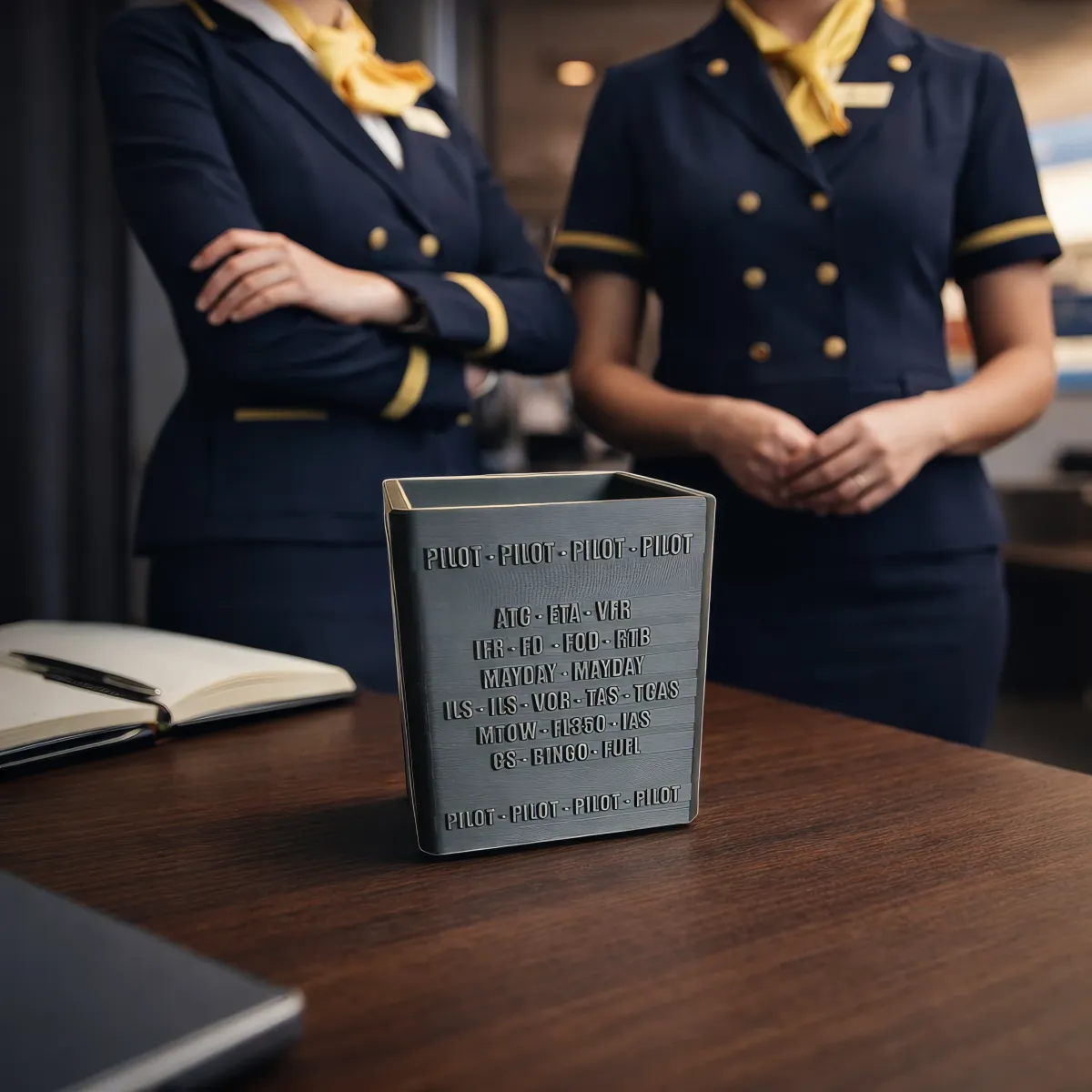 Stiftehalter "Pilot Codes" PROBEL – Designer Stiftebox für Schreibtisch