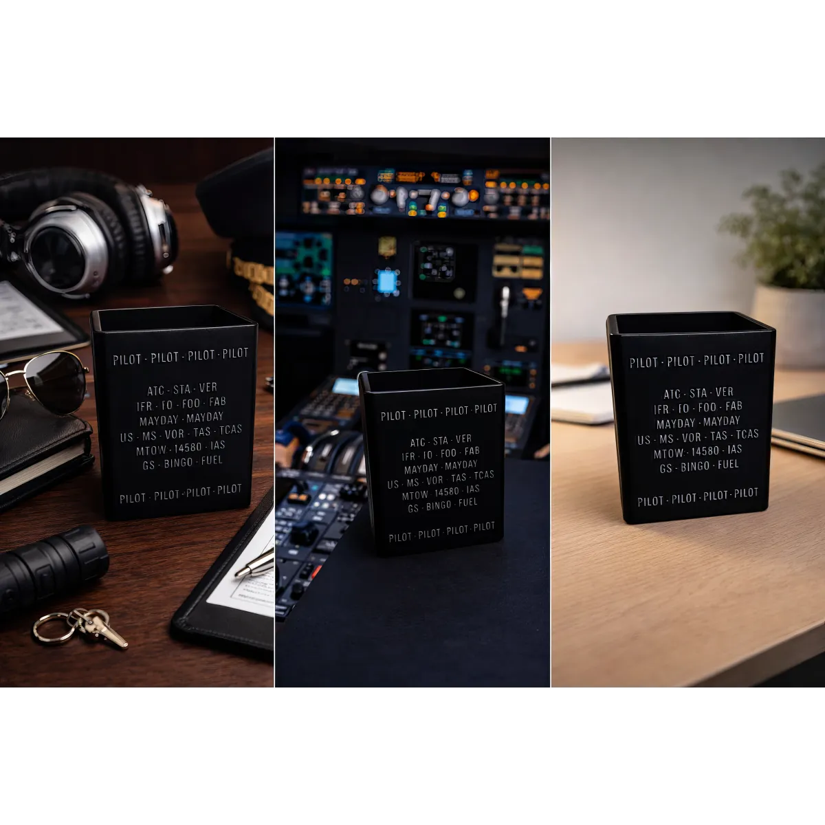 Stiftehalter "Pilot Codes" PROBEL – Designer Stiftebox für Schreibtisch