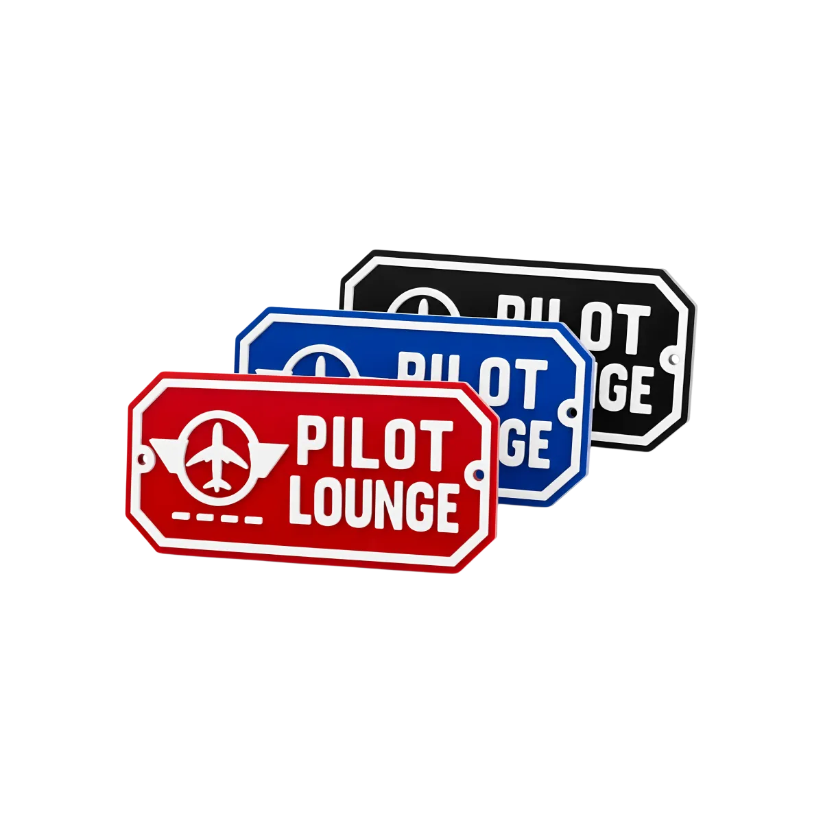 3D-Kunststoffschild "Pilot Lounge"