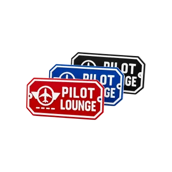3D-Kunststoffschild "Pilot Lounge"