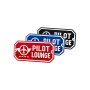 3D-Kunststoffschild "Pilot Lounge"