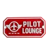 3D-Kunststoffschild "Pilot Lounge"