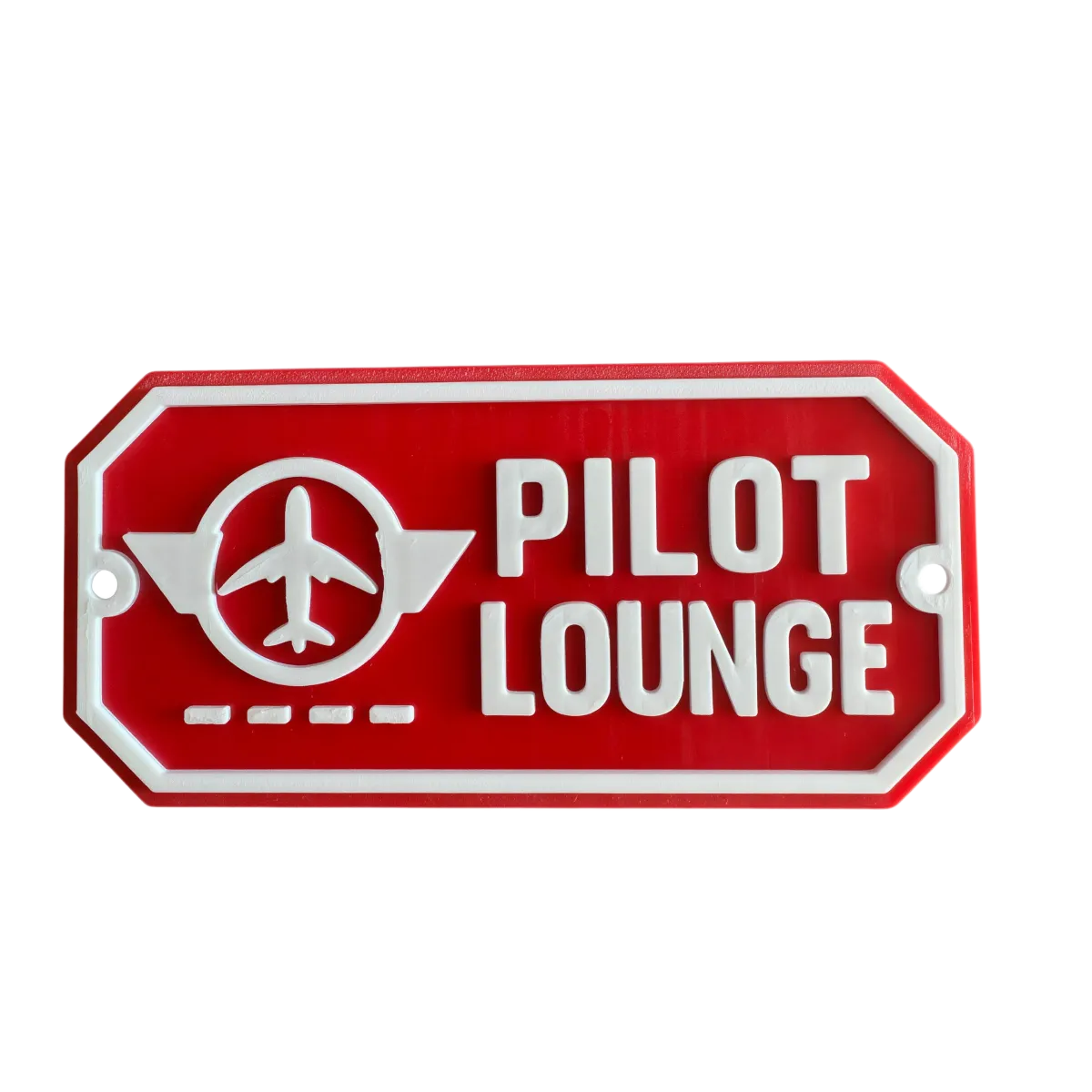 3D-Kunststoffschild "Pilot Lounge"