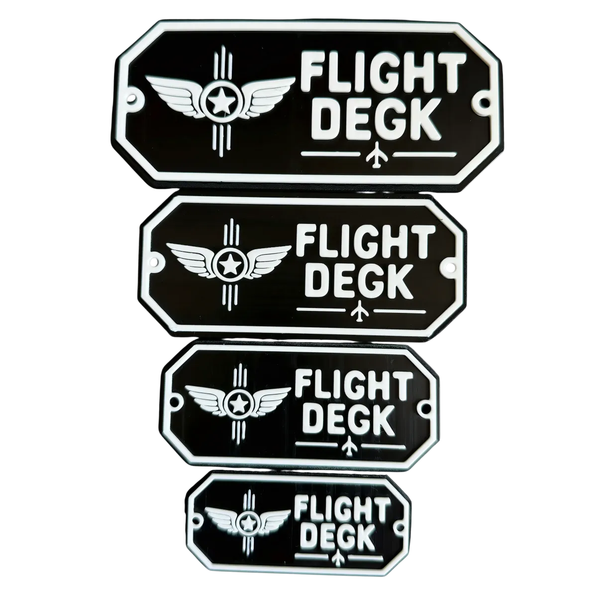 3D-Kunststoffschild "Flight Deck"