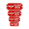3D-Kunststoffschild "Flight Deck"