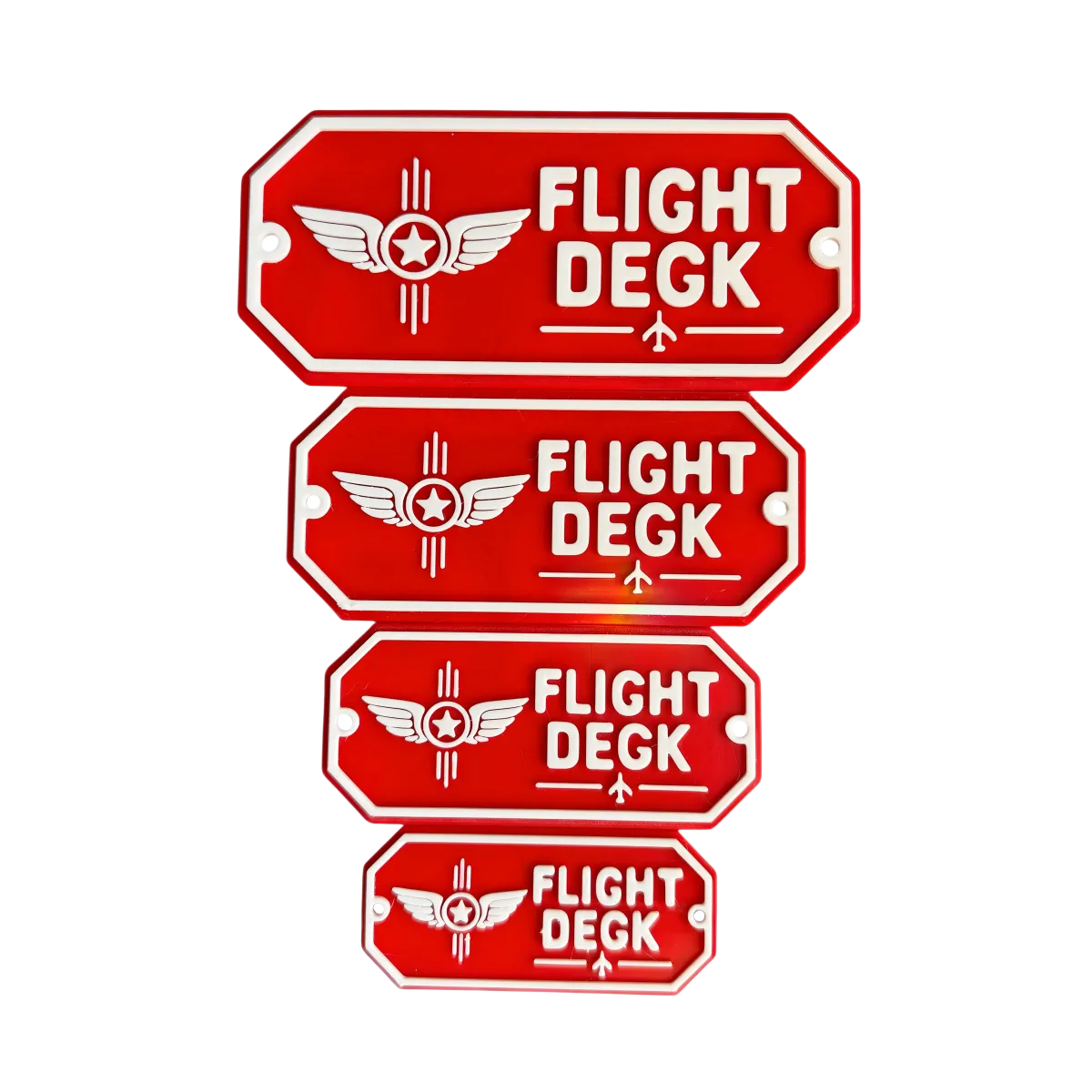 3D-Kunststoffschild "Flight Deck"