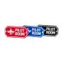 3D-Kunststoffschild "Pilot Room" – dekoratives Piloten-Schild