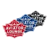 3D-Kunststoffschild "Aviator Lounge" – dekoratives Piloten-Schild