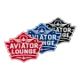 3D-Kunststoffschild "Aviator Lounge" – dekoratives Piloten-Schild