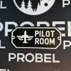 3D-Kunststoffschild "Pilot Room" – geriffelte Oberfläche