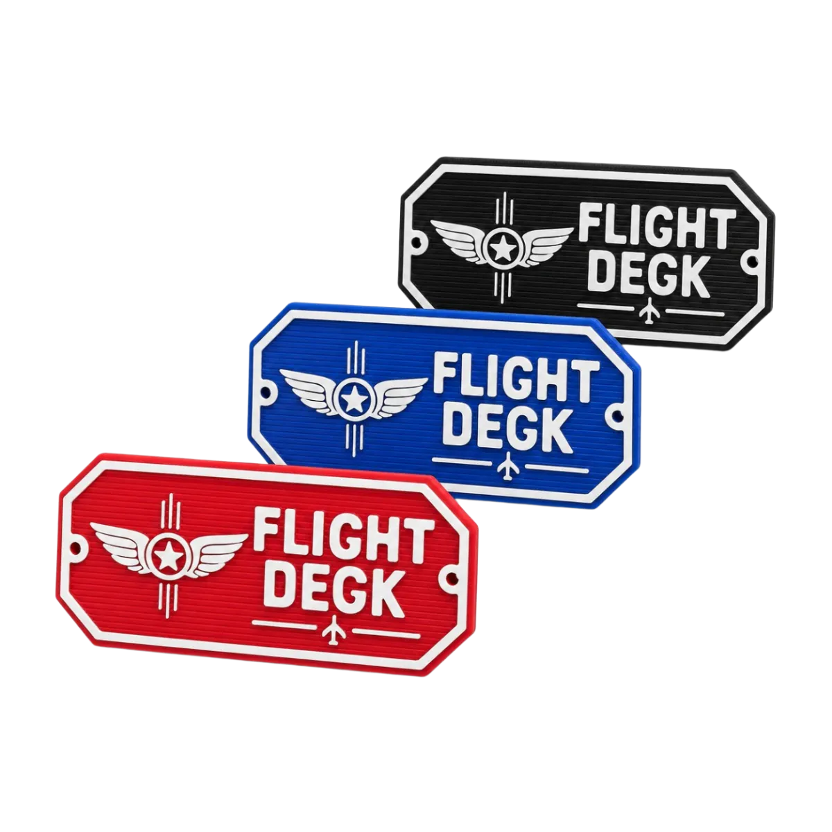 3D-Kunststoffschild "Flight Deck" – geriffelte Oberfläche