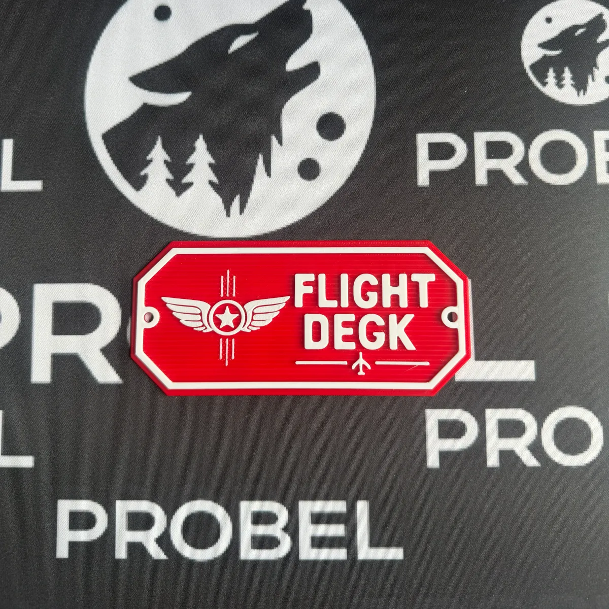 3D-Kunststoffschild "Flight Deck" – geriffelte Oberfläche