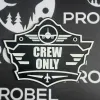3D-Kunststoffschild "Crew Only" – geriffelte Oberfläche