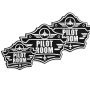 3D-Kunststoffschild „Pilot Room Badge“ Schwarz – geriffelte Oberfläche