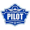 3D Plastic Sign “Pilot” Blue – Ribbed Surface