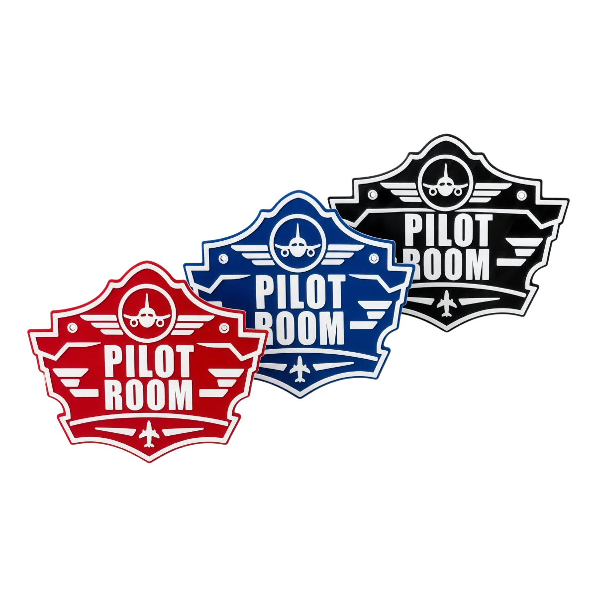 3D-Kunststoffschild "Pilot Room"