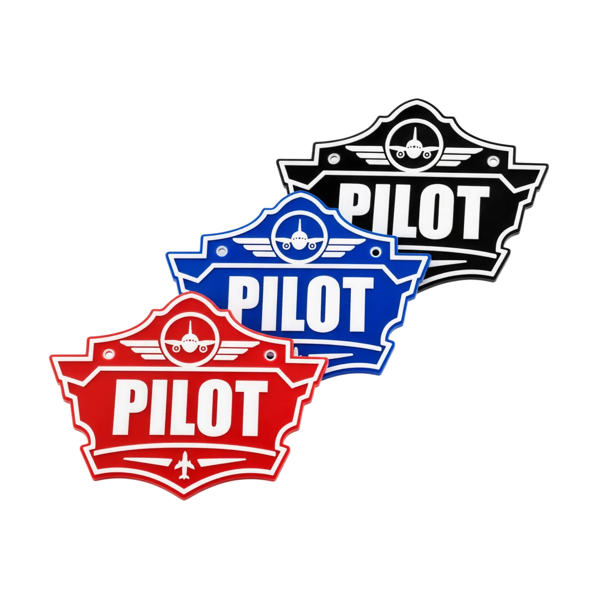 3D-Kunststoffschild "Pilot" – dekoratives Piloten-Schild