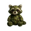 Plüschspielzeug "Camo Waschbär", grüne Tarnung
