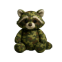 Plüschspielzeug "Camo Waschbär", grüne Tarnung