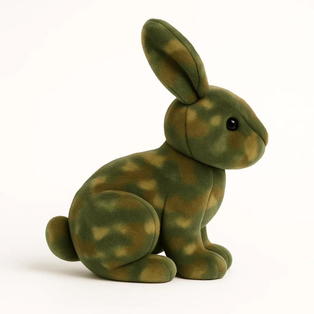 Plüschspielzeug "Camo Hase", grüne Tarnung