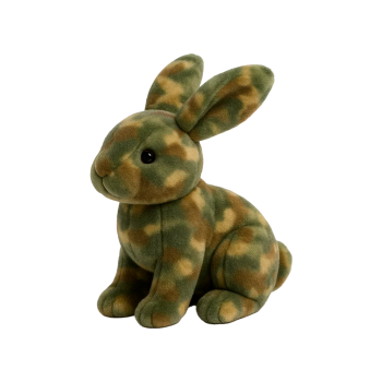 Plüschspielzeug "Camo Hase", grüne Tarnung