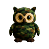 Plüschspielzeug "Camo Eule", grüne Tarnung