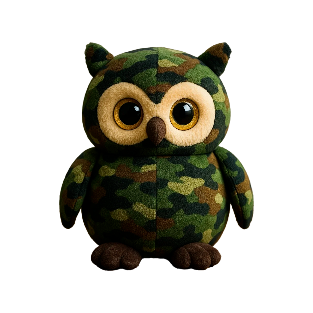 Plüschspielzeug "Camo Eule", grüne Tarnung