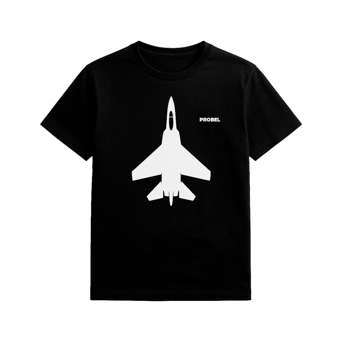 T-Shirt "Jet Silhouette", Schwarz